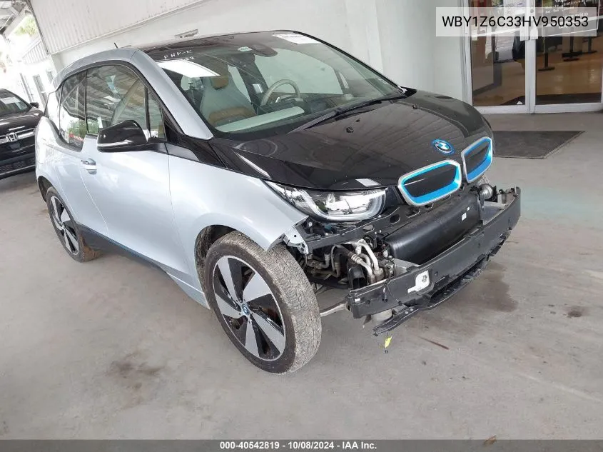 2017 BMW I3 94 Ah VIN: WBY1Z6C33HV950353 Lot: 40542819