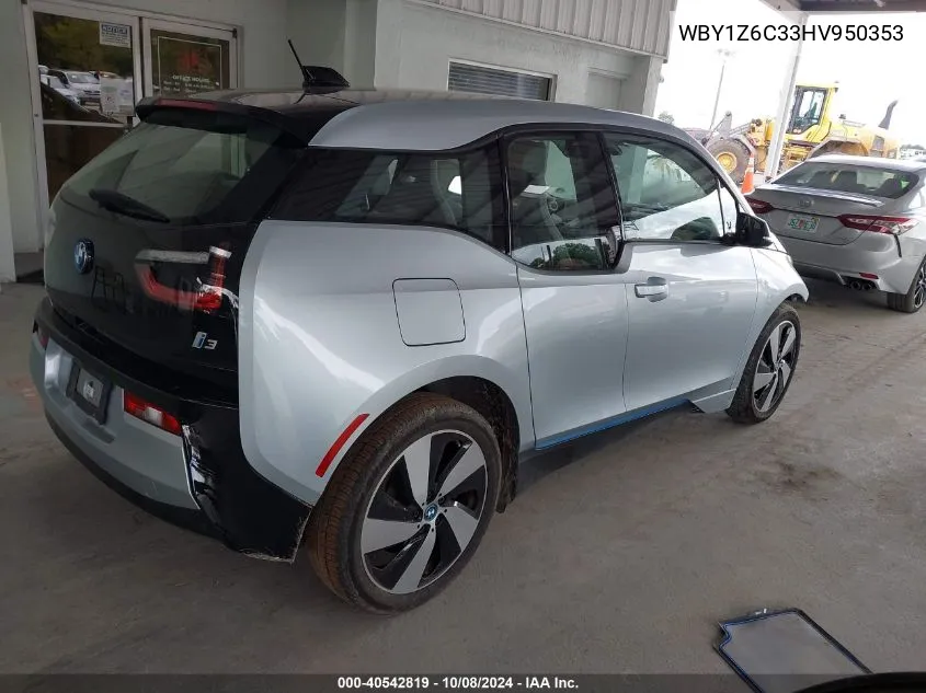 2017 BMW I3 94 Ah VIN: WBY1Z6C33HV950353 Lot: 40542819