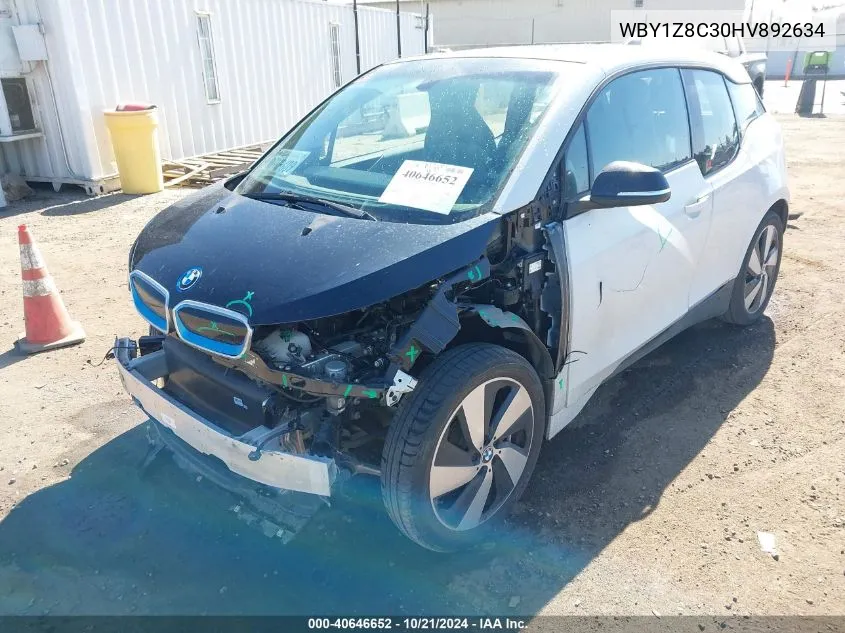 2017 BMW I3 Rex VIN: WBY1Z8C30HV892634 Lot: 40646652