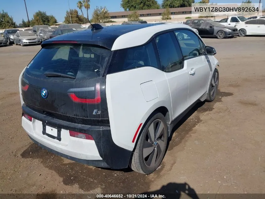 WBY1Z8C30HV892634 2017 BMW I3 Rex