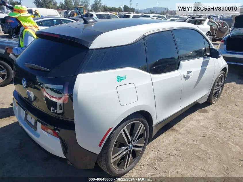 2017 BMW I3 94 Ah W/Range Extender VIN: WBY1Z8C55HV890010 Lot: 40648603