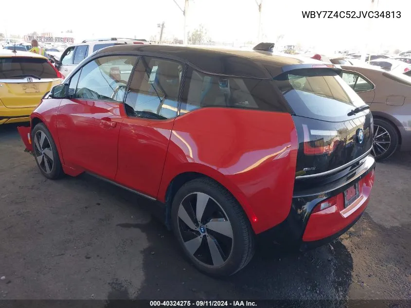 2018 BMW I3 94Ah W/Range Extender VIN: WBY7Z4C52JVC34813 Lot: 40324275