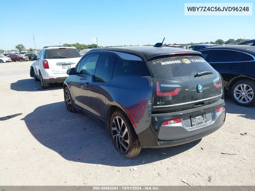 2018 BMW I3 Rex VIN: WBY7Z4C56JVD96248 Lot: 40462093