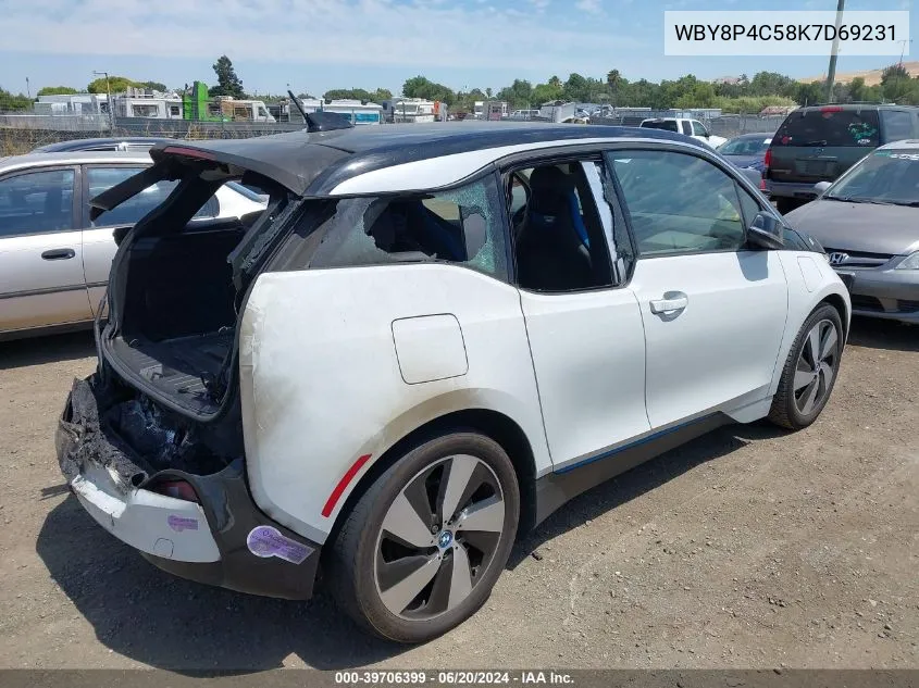 2019 BMW I3 120Ah W/Range Extender VIN: WBY8P4C58K7D69231 Lot: 39706399