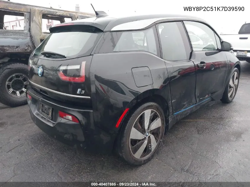 2019 BMW I3 120Ah VIN: WBY8P2C51K7D39590 Lot: 40407885