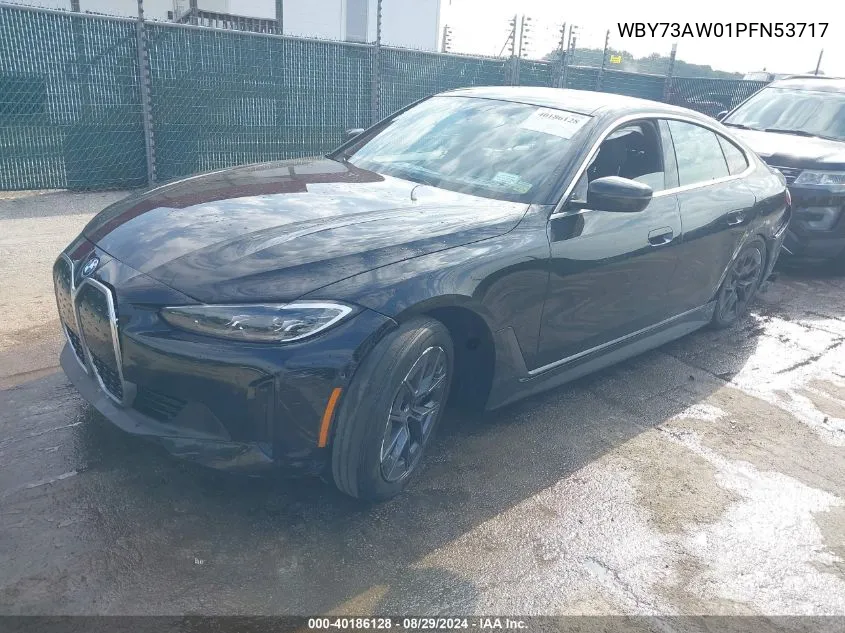 2023 BMW I4 Edrive40 VIN: WBY73AW01PFN53717 Lot: 40186128