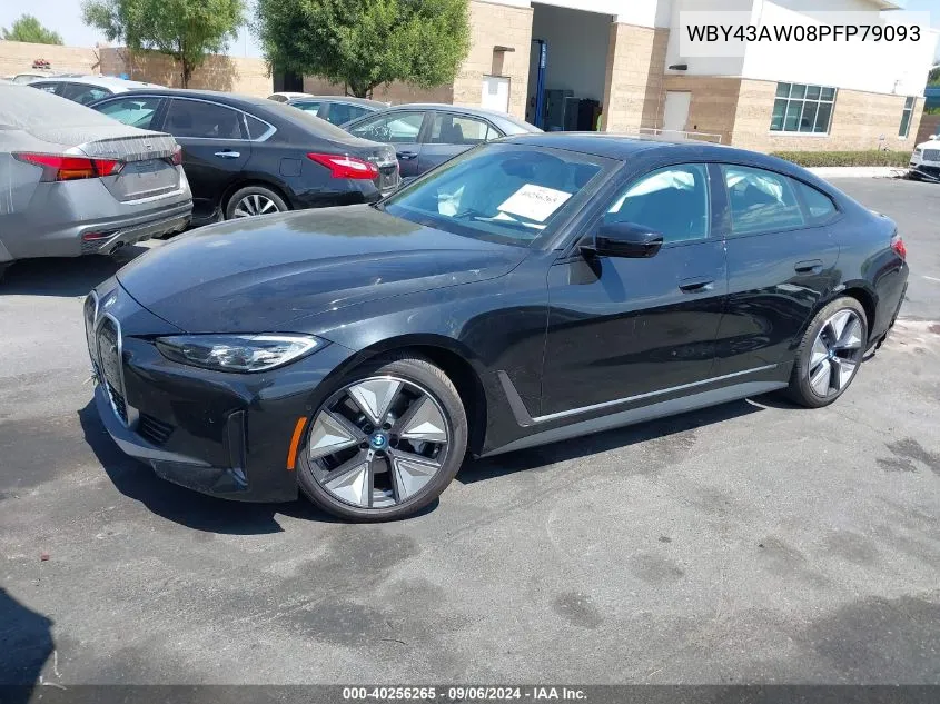 2023 BMW I4 Edrive35 VIN: WBY43AW08PFP79093 Lot: 40256265