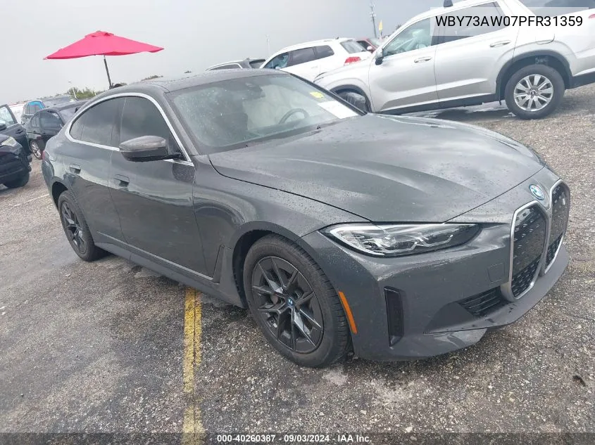 WBY73AW07PFR31359 2023 BMW I4 Edrive40