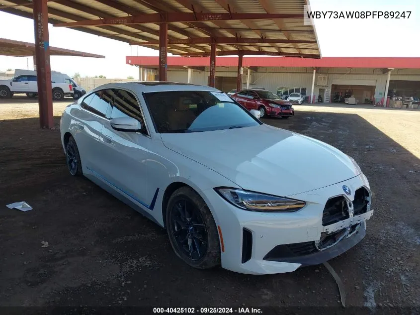 2023 BMW I4 Edrive40 VIN: WBY73AW08PFP89247 Lot: 40425102