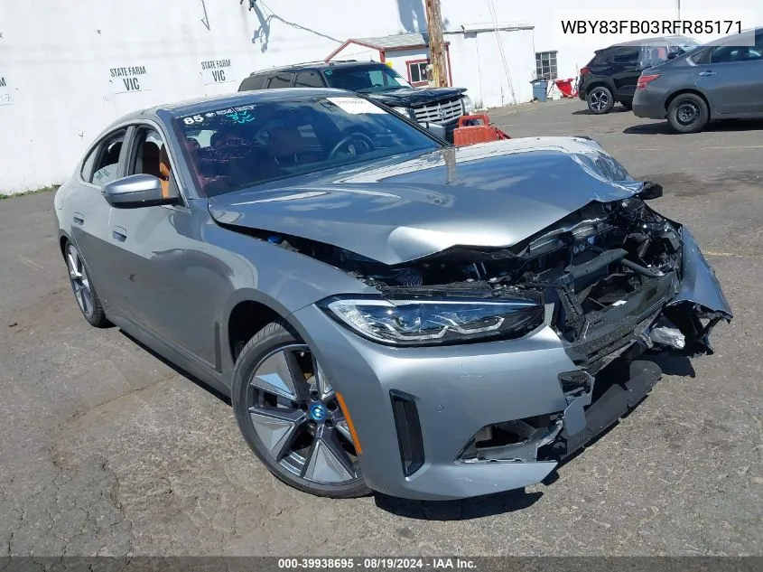 WBY83FB03RFR85171 2024 BMW I4 xDrive40