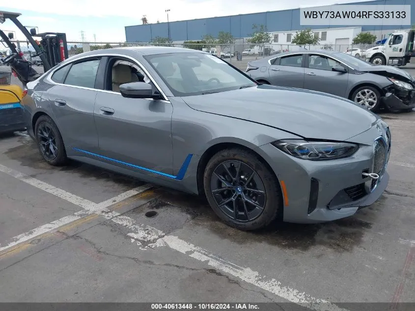 2024 BMW I4 Edrive40 VIN: WBY73AW04RFS33133 Lot: 40613448