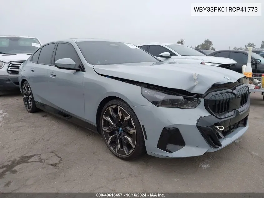 2024 BMW I5 Edrive40 VIN: WBY33FK01RCP41773 Lot: 40615457