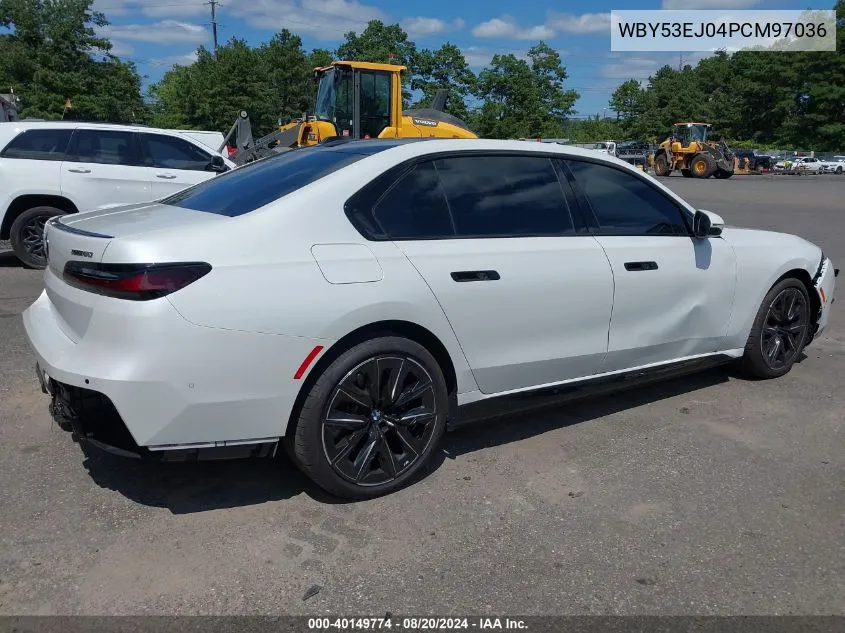 2023 BMW I7 xDrive60 VIN: WBY53EJ04PCM97036 Lot: 40149774