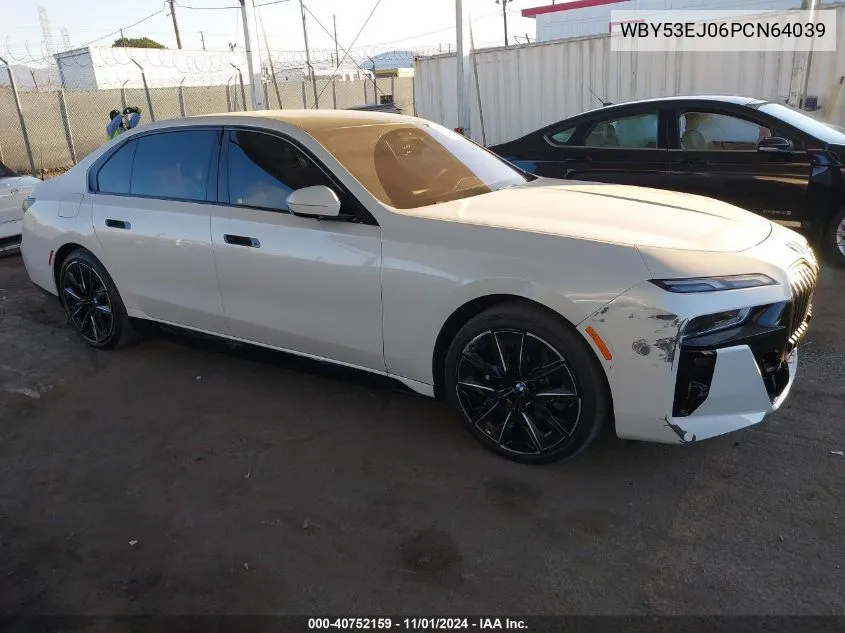 2023 BMW I7 xDrive60 VIN: WBY53EJ06PCN64039 Lot: 40752159