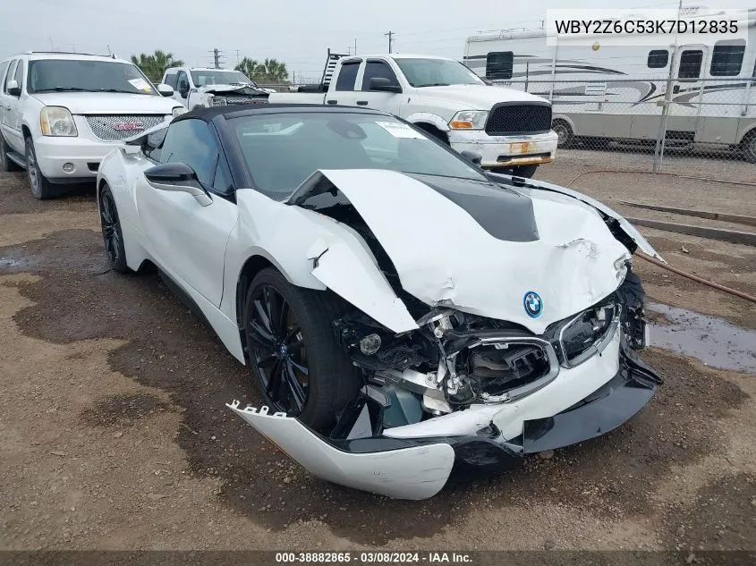 2019 BMW I8 VIN: WBY2Z6C53K7D12835 Lot: 38882865