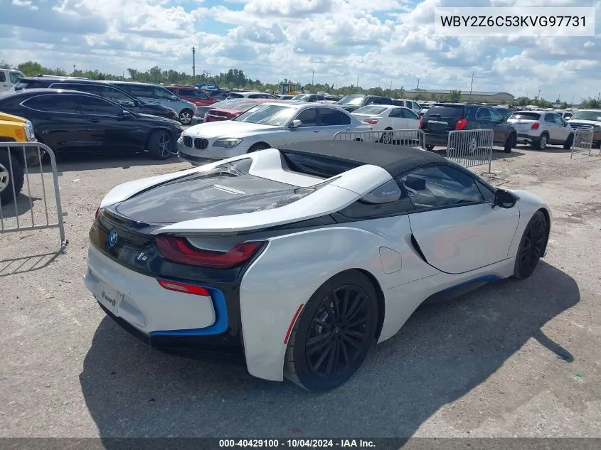 2019 BMW I8 VIN: WBY2Z6C53KVG97731 Lot: 40429100