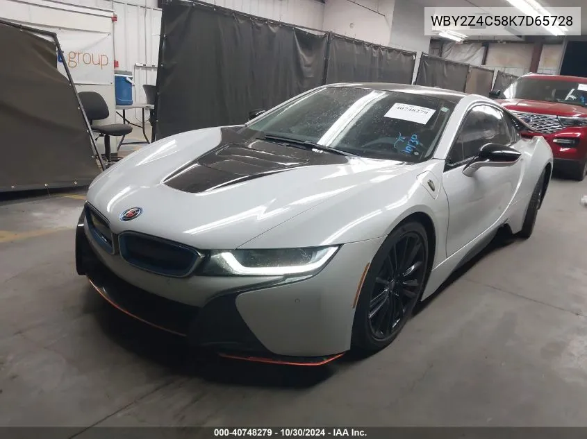 2019 BMW I8 VIN: WBY2Z4C58K7D65728 Lot: 40748279