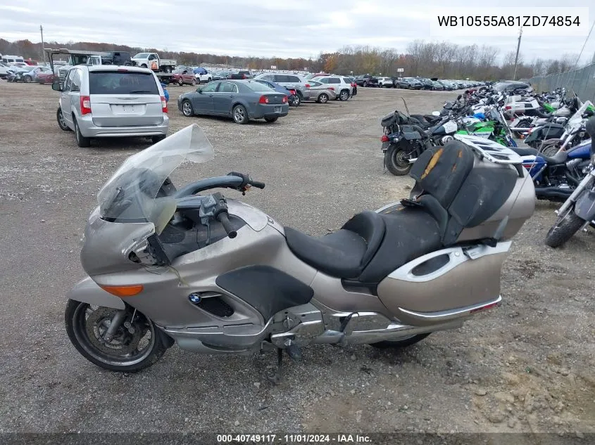 2001 BMW K1200 Lt VIN: WB10555A81ZD74854 Lot: 40749117