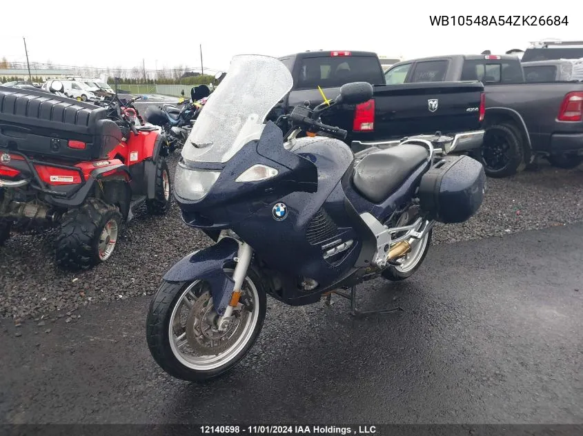 2004 BMW K1200 Gt VIN: WB10548A54ZK26684 Lot: 12140598