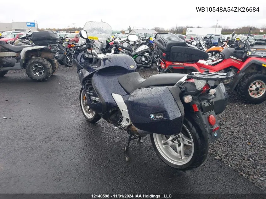 2004 BMW K1200 Gt VIN: WB10548A54ZK26684 Lot: 12140598