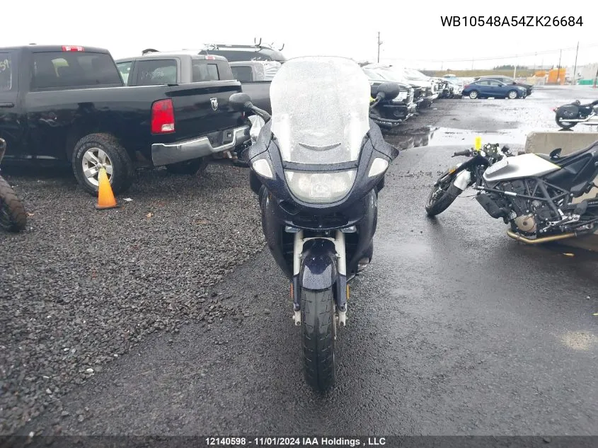 2004 BMW K1200 Gt VIN: WB10548A54ZK26684 Lot: 12140598