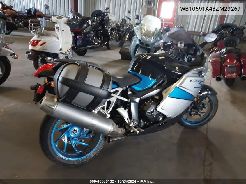 2008 BMW K1200 S VIN: WB10591A48ZM29269 Lot: 40680132