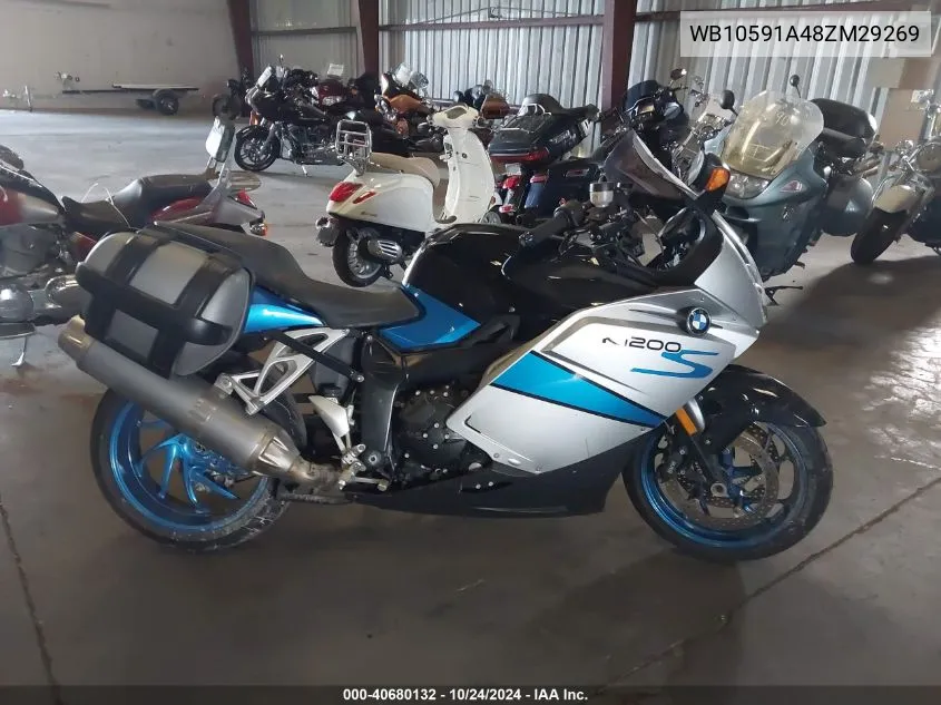 2008 BMW K1200 S VIN: WB10591A48ZM29269 Lot: 40680132