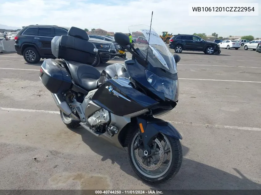 2012 BMW K1600 Gtl VIN: WB1061201CZZ22954 Lot: 40744250