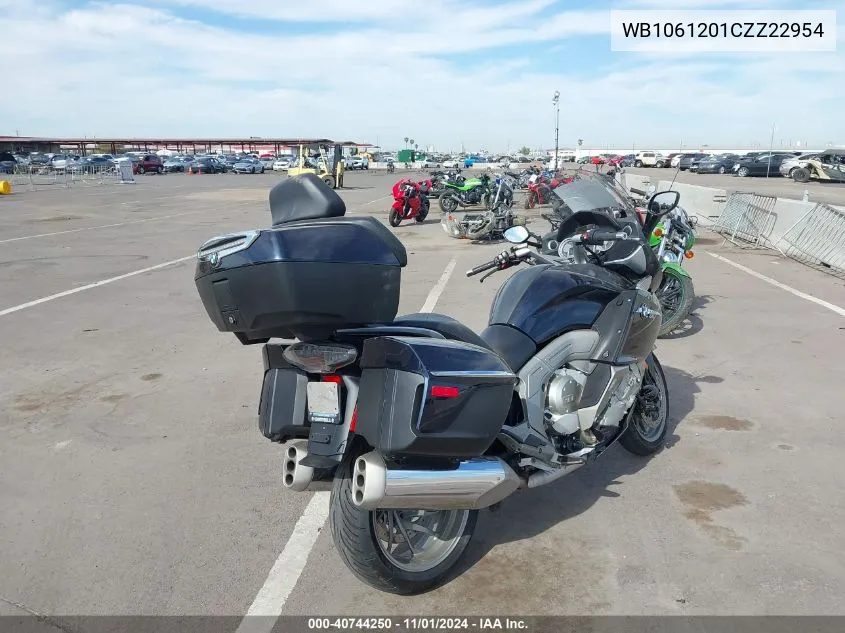 2012 BMW K1600 Gtl VIN: WB1061201CZZ22954 Lot: 40744250