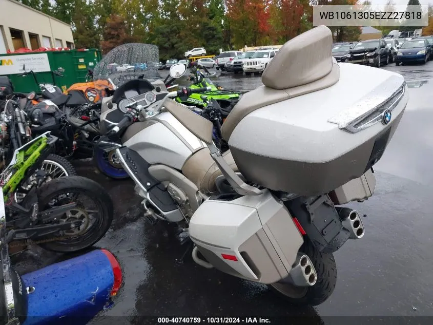 2014 BMW K1600 Gtl VIN: WB1061305EZZ27818 Lot: 40740759