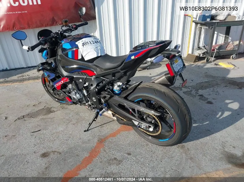 2023 BMW M 1000 R VIN: WB10E8302P6G81393 Lot: 40512481