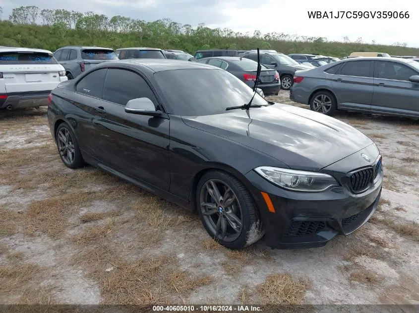 2016 BMW M235I VIN: WBA1J7C59GV359066 Lot: 40605010