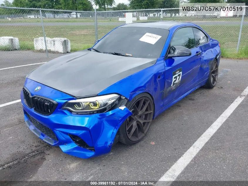 WBS2U7C57K7D10519 2019 BMW M2 Competition