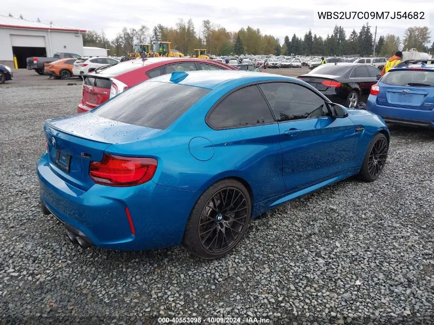 2021 BMW M2 Competition VIN: WBS2U7C09M7J54682 Lot: 40553098