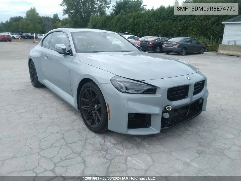 2024 BMW M2 VIN: 3MF13DM09R8E74770 Lot: 12081661