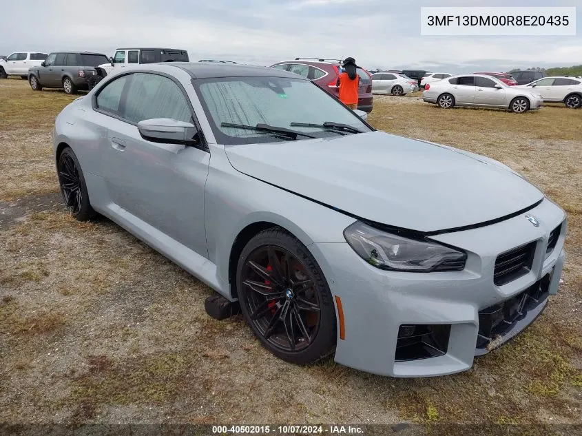 2024 BMW M2 VIN: 3MF13DM00R8E20435 Lot: 40502015