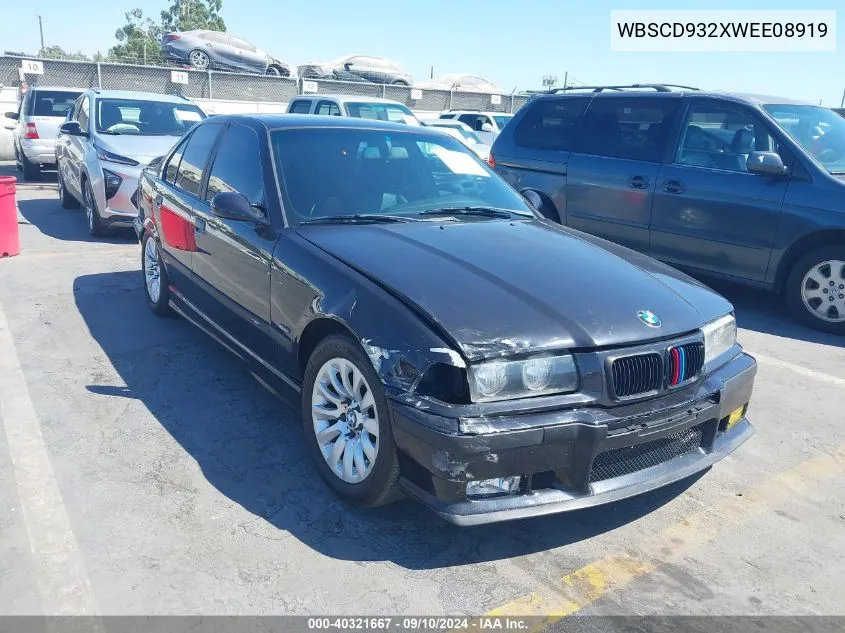 1998 BMW M3 VIN: WBSCD932XWEE08919 Lot: 40321667