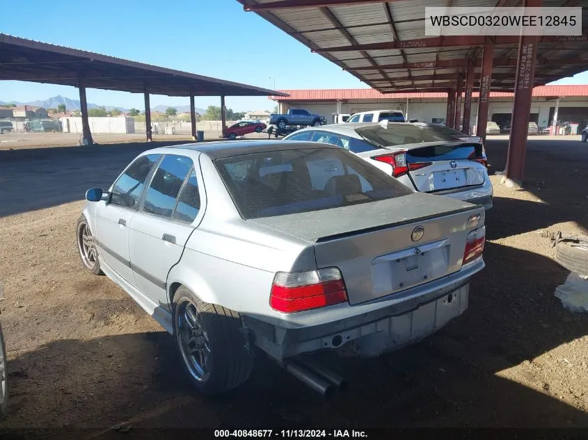 1998 BMW M3 VIN: WBSCD0320WEE12845 Lot: 40848677