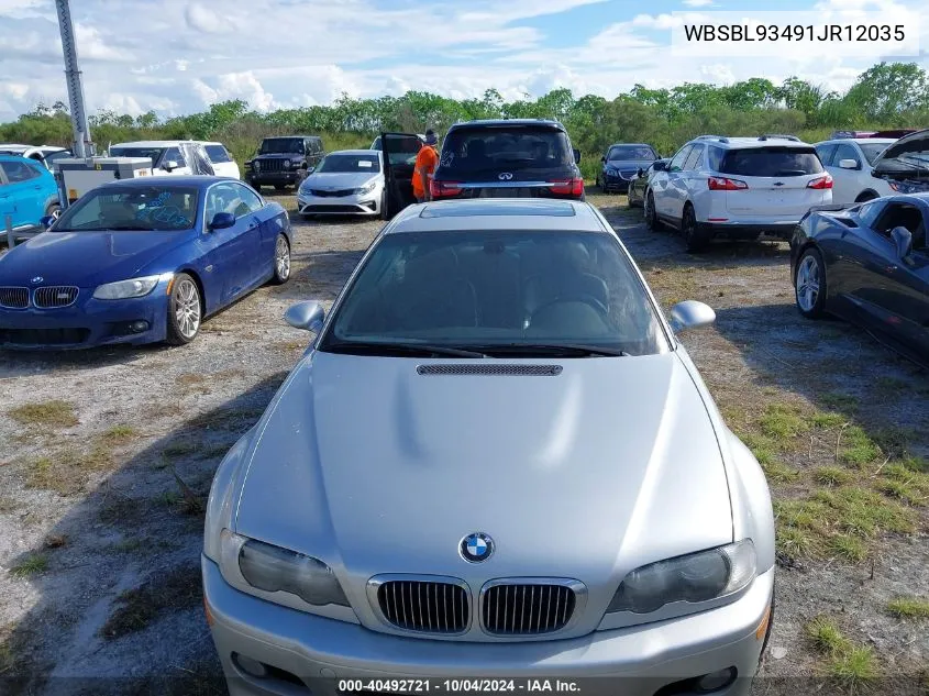 2001 BMW M3 VIN: WBSBL93491JR12035 Lot: 40492721