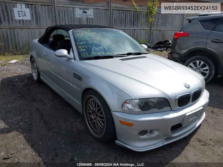 WBSBR93452EX24153 2002 BMW M3