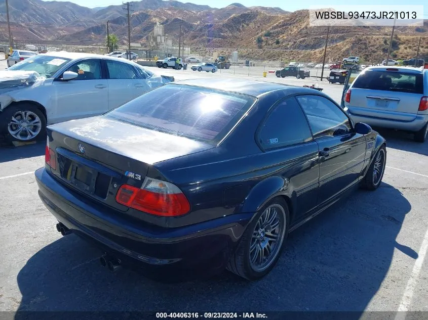 2003 BMW M3 VIN: WBSBL93473JR21013 Lot: 40406316