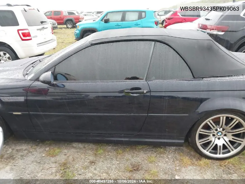 2005 BMW M3 VIN: WBSBR93435PK09063 Lot: 40497285