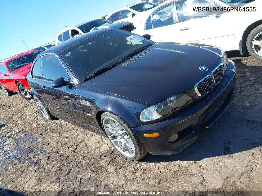 2006 BMW M3 VIN: WBSBL93486PN64555 Lot: 40633701