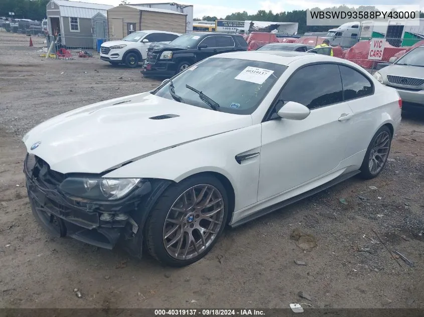 WBSWD93588PY43000 2008 BMW M3