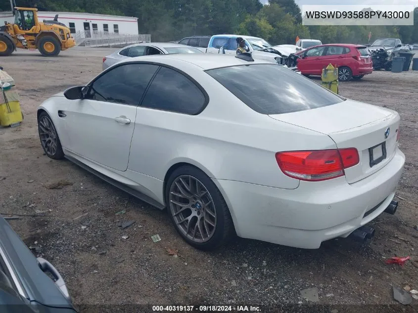 WBSWD93588PY43000 2008 BMW M3