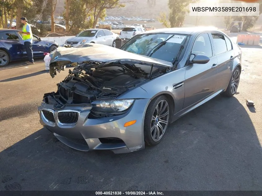 WBSPM93589E201698 2009 BMW M3