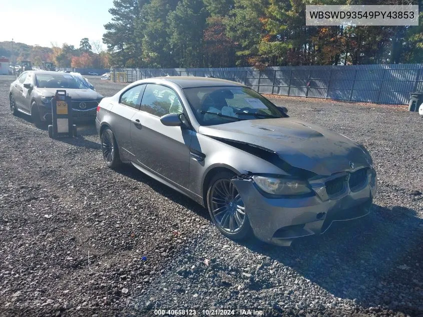 2009 BMW M3 VIN: WBSWD93549PY43853 Lot: 40658123