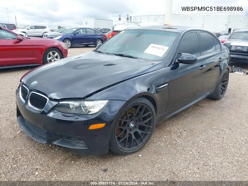 WBSPM9C51BE698986 2011 BMW M3