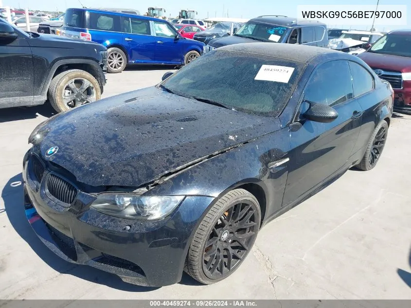 2011 BMW M3 VIN: WBSKG9C56BE797000 Lot: 40459274