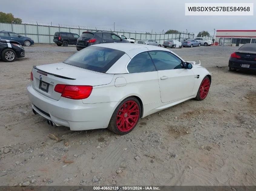 2011 BMW M3 VIN: WBSDX9C57BE584968 Lot: 40652125